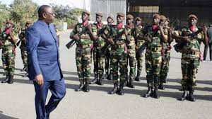 MACKY SALL A L’INAUGURATION DU CAMP MILITAIRE DE GOUDIRY :