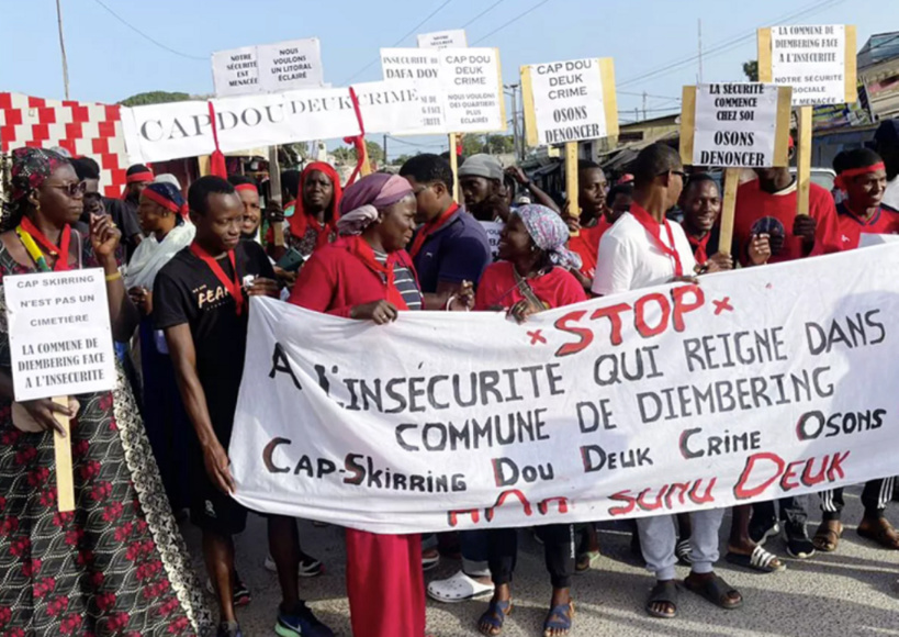 Marche Au Cap-Skiring : Les Populations Dénoncent L’insécurité Dans Leur Zone