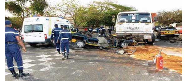 Tragique accident à Koumpentoum : 6 morts dans une collision entre deux véhicule